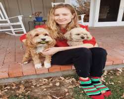 C Thompson is a pet lover. She has a dog.